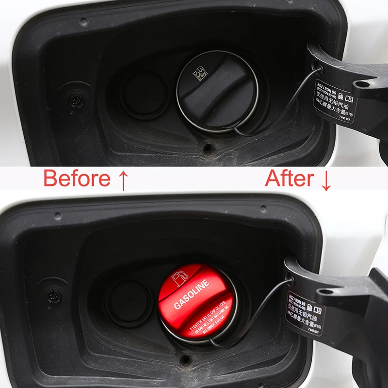 Aluminum alloy Gas and Diesel Fuel Tank Cap Cover Trim For BMW X1 X2 X3 X4 X5 X6 F10 F15 F16 F25 F26 F30 F34 F35 F48 F47 G30 G38