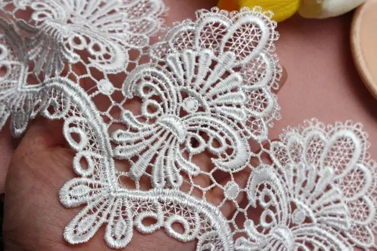 5 Yards/Lot Exquisite wasserlösliche Stickerei-Spitzenverzierungen DIY Kleidungszubehör Breite 15 cm RS1708 – Detail 5