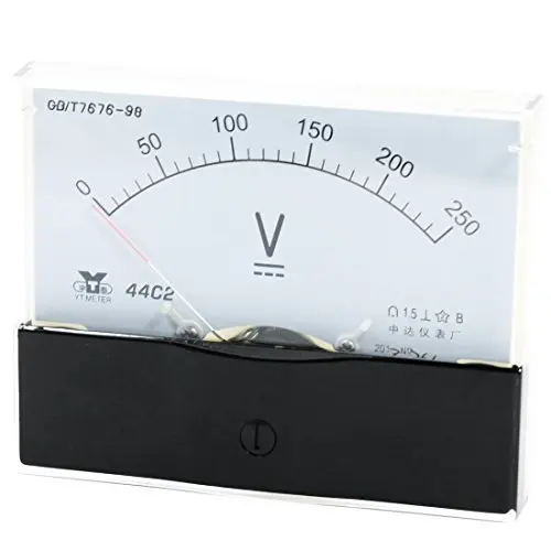 DC 250V 300V 450V 500V 600V 750V 1000V 1200V 1500V Arabic Numerals Dial Panel Analog Voltmeter Volt Meter 44C2