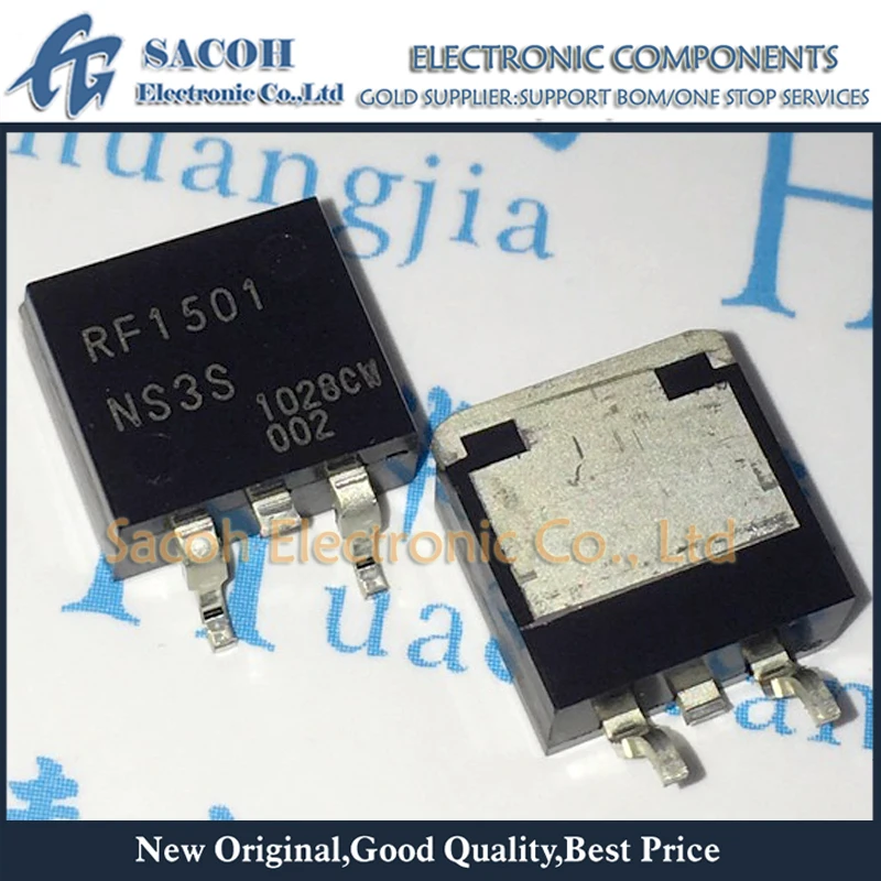 Refurbished Original 10Pcs/Lot RF1501TF3S RF1501NS3S RF1501 TO-220F/TO-263 20A 350V Fast Recovery Diode