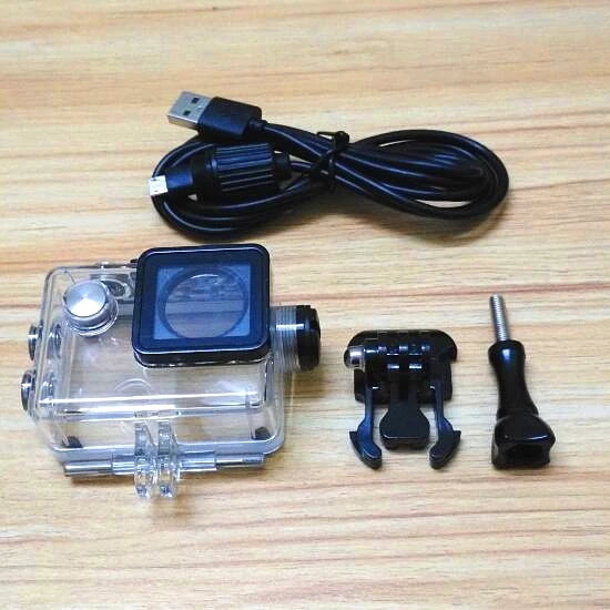 Sport Camera Accessories Waterproof Case Charger shell With USB Cable for SJCAM SJ4000 Air Sj7000 C30 EKEN H9 H9R For Motocycle