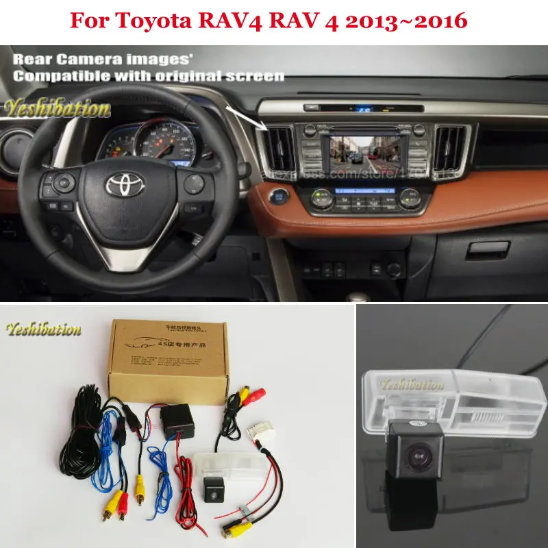 

HD Car Rear View Back Up Reverse Camera Sets Night Vision For Toyota RAV4 RAV 4 2013~2016 - RCA & Original Screen Compatible