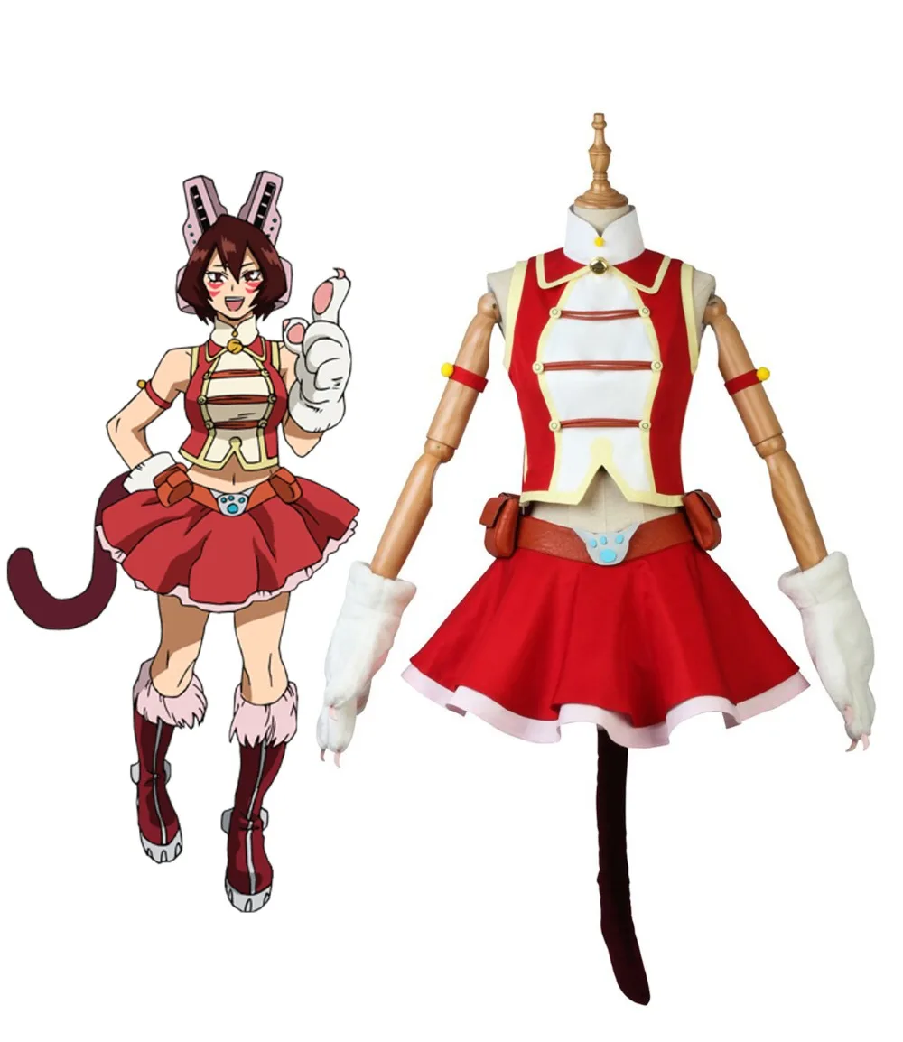 

Boku no Hero Academia Pussycats Shino Sosaki Cosplay My Hero Academia Mandalay Tiger Dress Cosplay Costume Custom Made