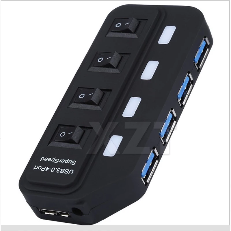 

2019 Newest USB 3.0 HUB 4 Ports with Switch Multiple USB Splitter Porta Panel USB 3.0 Hub for PC Laptop