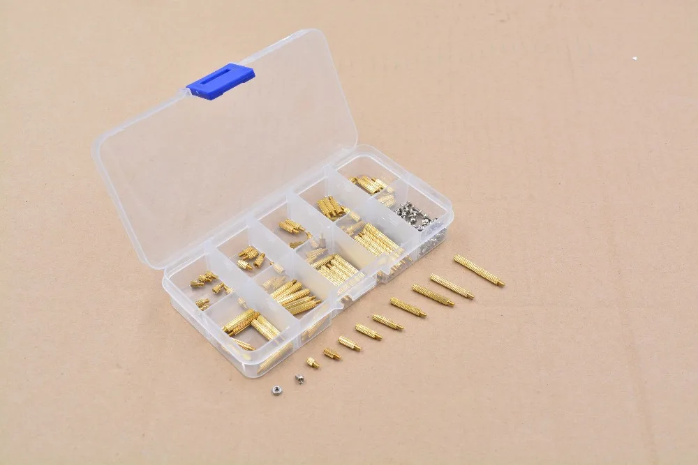 270pcs M2 single pass copper pillar support column  screws and  nuts 1set