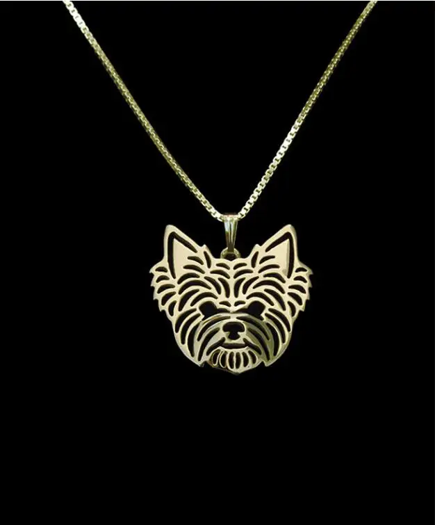 DANGGAO fashion Handmade Yorkshire Terrier Pendant choker Necklace for women Pet Lovers Gift charm chain necklace jewelry