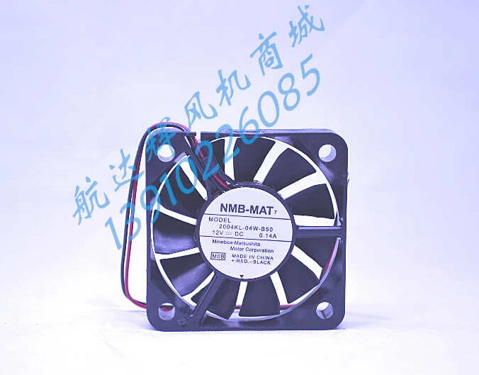 

2004KL-04W-B50 50*50*10 12V 0.14A 2 line power fan