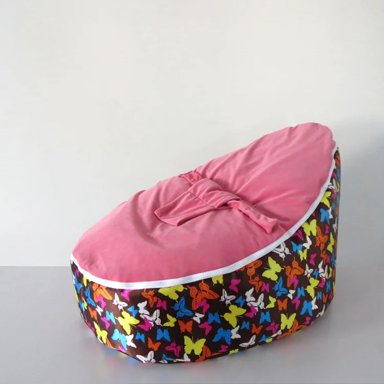 

Pink baby beanbag cover only New Designed Baby Bed bean bag, kids sofa beanbag beds - free shipping