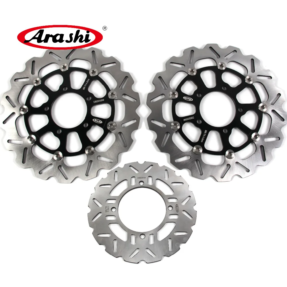 Arashi 1 Set For KAWASAKI ZZR ABS 1400 2006-2020 CNC Front Rear Brake Discs Disks Rotors ZZR1400 - ABS 2009 2010 2011 2012 2013