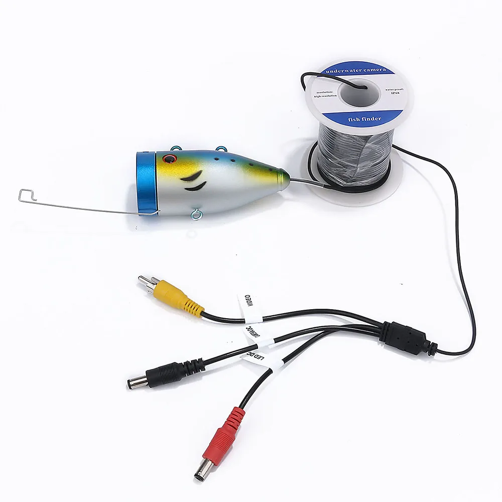 MAOTEWANG-Underwater Fishing Cable, LED Fish Camera, Head for Fish Finder, 15m,30M  1000TVL, 30 Pcs