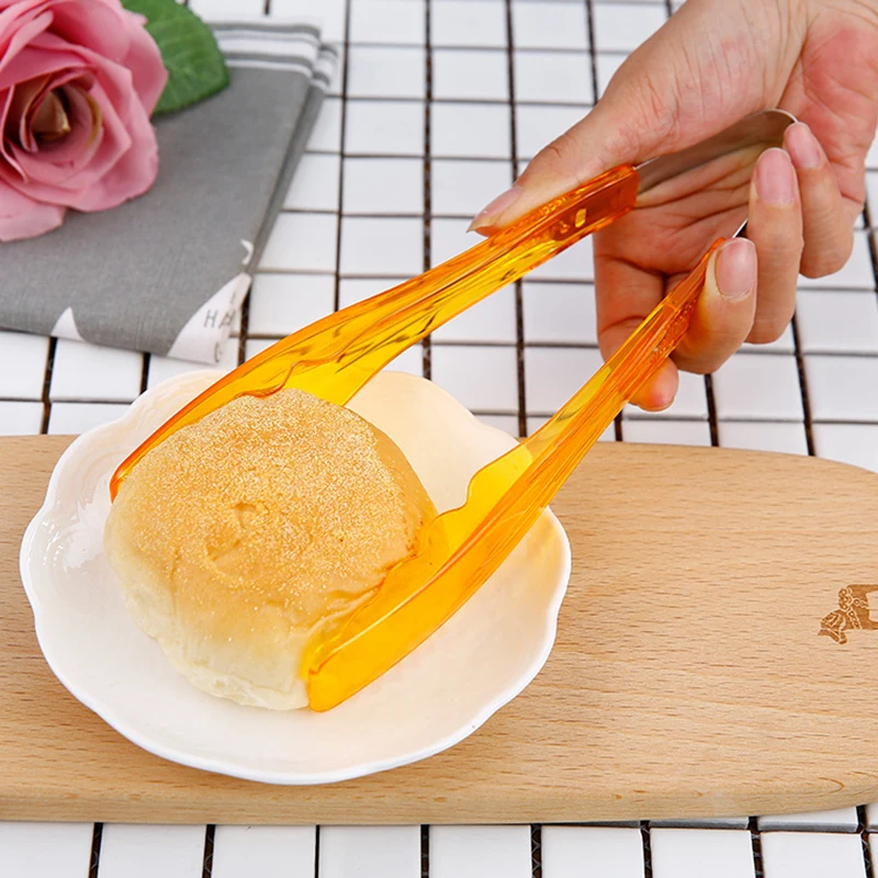 BBQ Tongs, Dessert Bread Clip, Restaurant Buffet Food Clamp, Kitchen Steak Clip, Food Grade, PC Fast Food Fruit Salad Tong