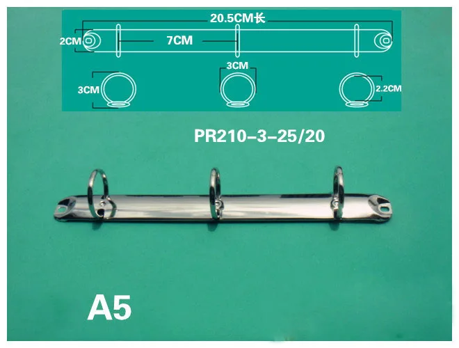 A4 A5 3 Löcher Ringe 205 210 240 262 280 292 Metall Binder Clip Mechanismus Silber Schwarz Gold