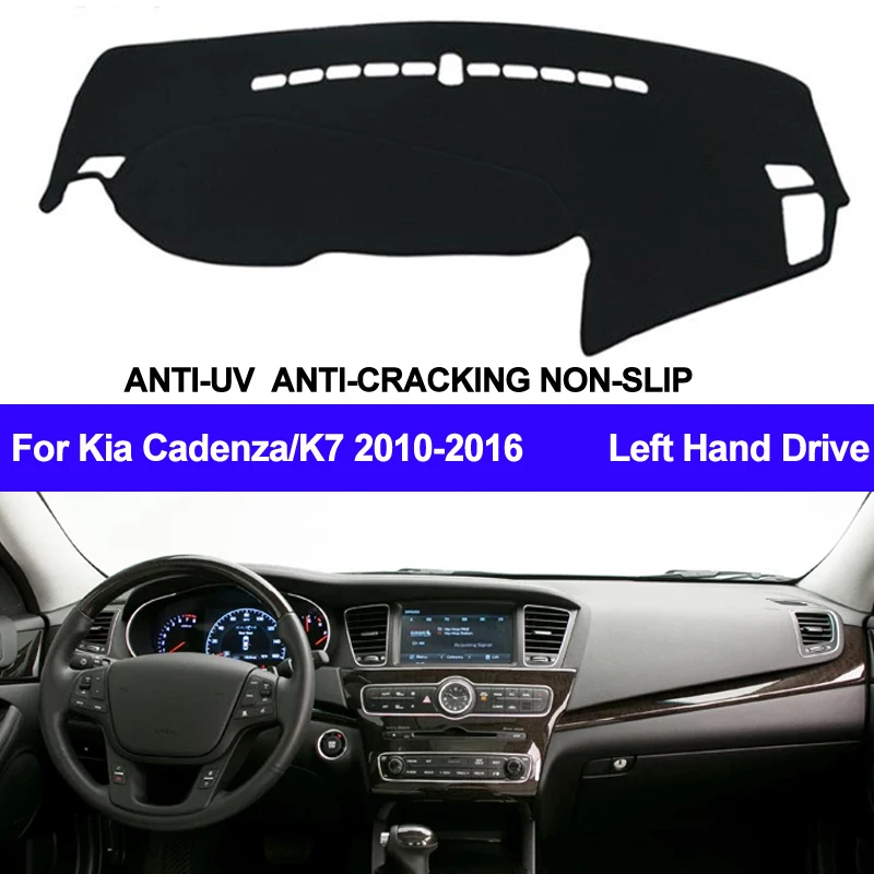 Car Dashboard Cover For Kia Cadenza K7 2010 2011 2012 2013 2014 2015 2016 Dash Mat  Pad Carpet Dashmat Sun Shade Pad Car Styling