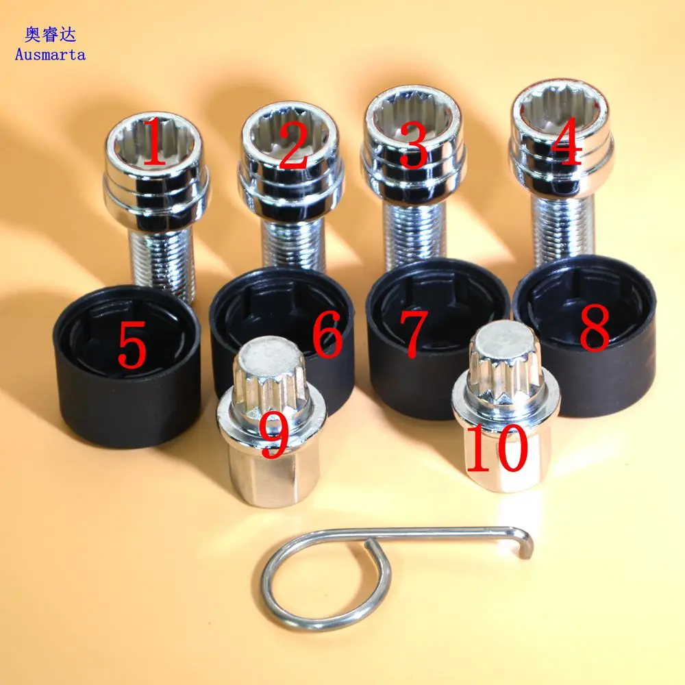 Super security! For A4 A6L  Ling, Bora,  Passat, POLO  anti-theft screw wrench screw tool  tyre anti-theft key