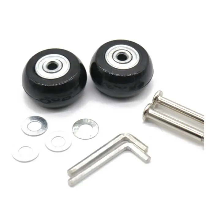 OD 35mm 2 Sets of Luggage Suitcase Replacement Wheels Axles Deluxe Repair Tool