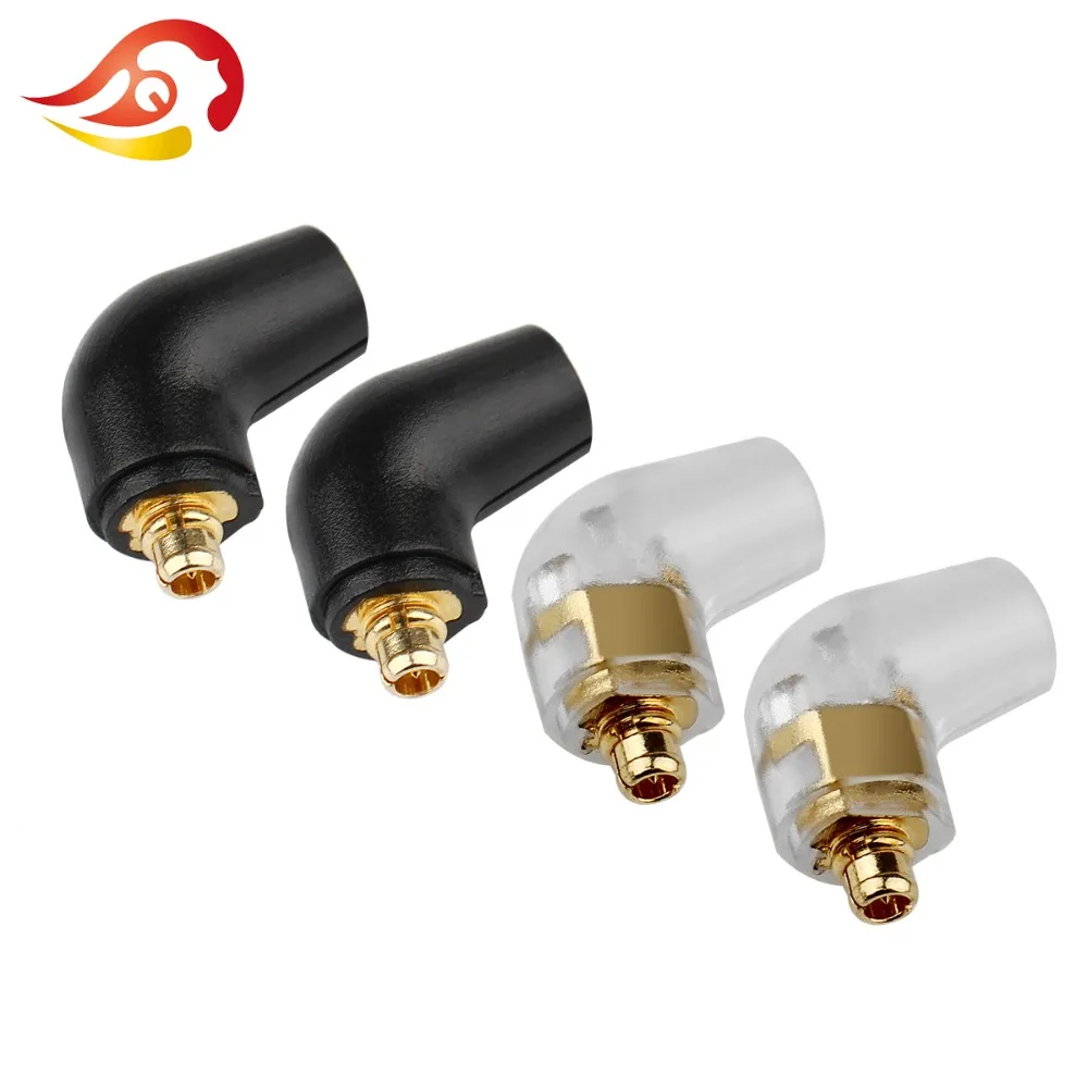 QYFANG 1 Pair 135 Degree MMCX Earphone DIY Custom Pin For ER4 XR SR ER4SR ER4XR SE315 SE535 UE900 Solderr Wire Connector Plug