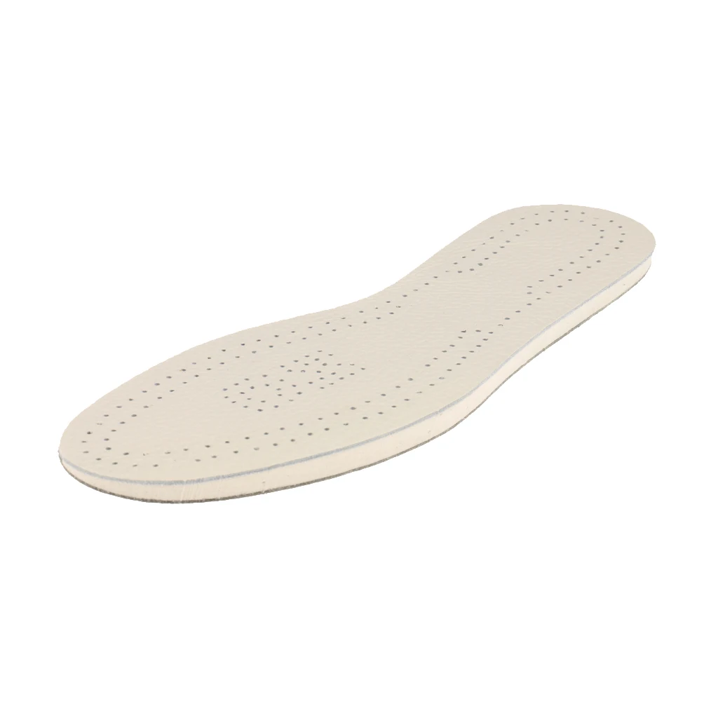 Unisex O-Type Leg Valgus Corrector Orthotic Insoles Women Men Foot Pad Leather Cushion White L