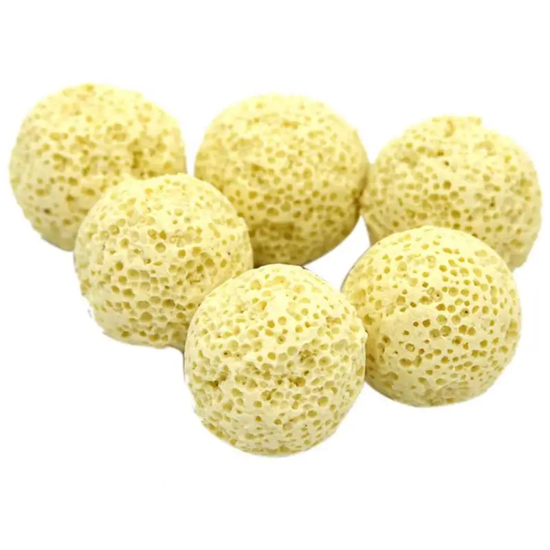 10pcs Ceramic Biochemical Ball Filter Media Nitrifying Bacteria House Aquarium Filter Accessories For Fish Tank Water Cleaning