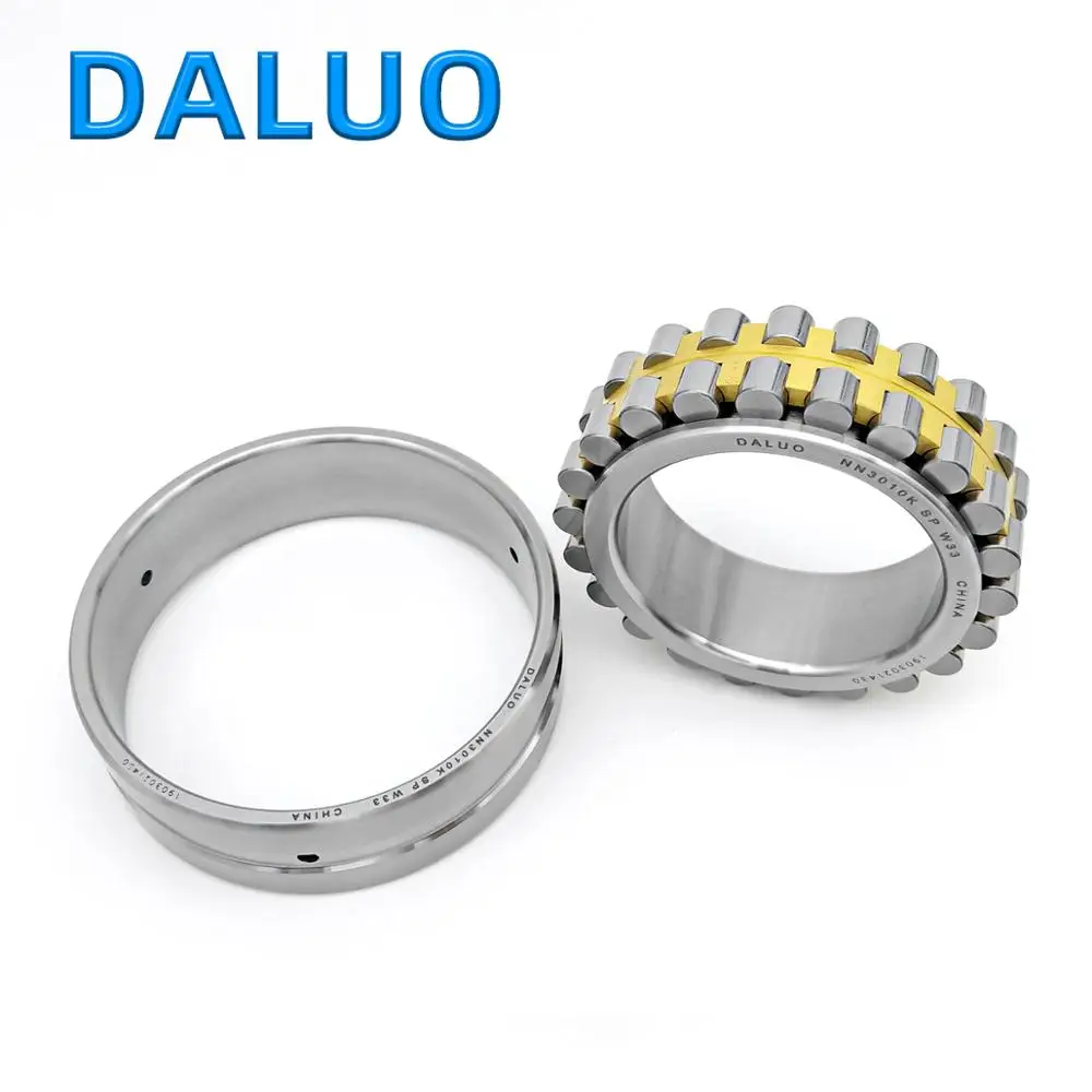 Free Shipping DALUO Bearing NN3010K NN3010 SP UP W33 50x80x23 P4 P5 3010 Double Row Cylindrical Roller Bearings