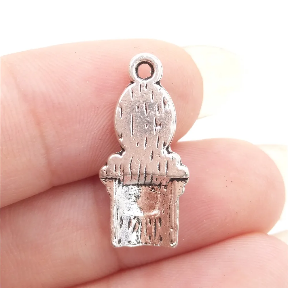 BULK 30 Zinc Alloy Antique Silver Plated Stylist Dresser Charms Hairdresser Themed DIY Bracelet Jewelry Making 10*20mm 1.6g