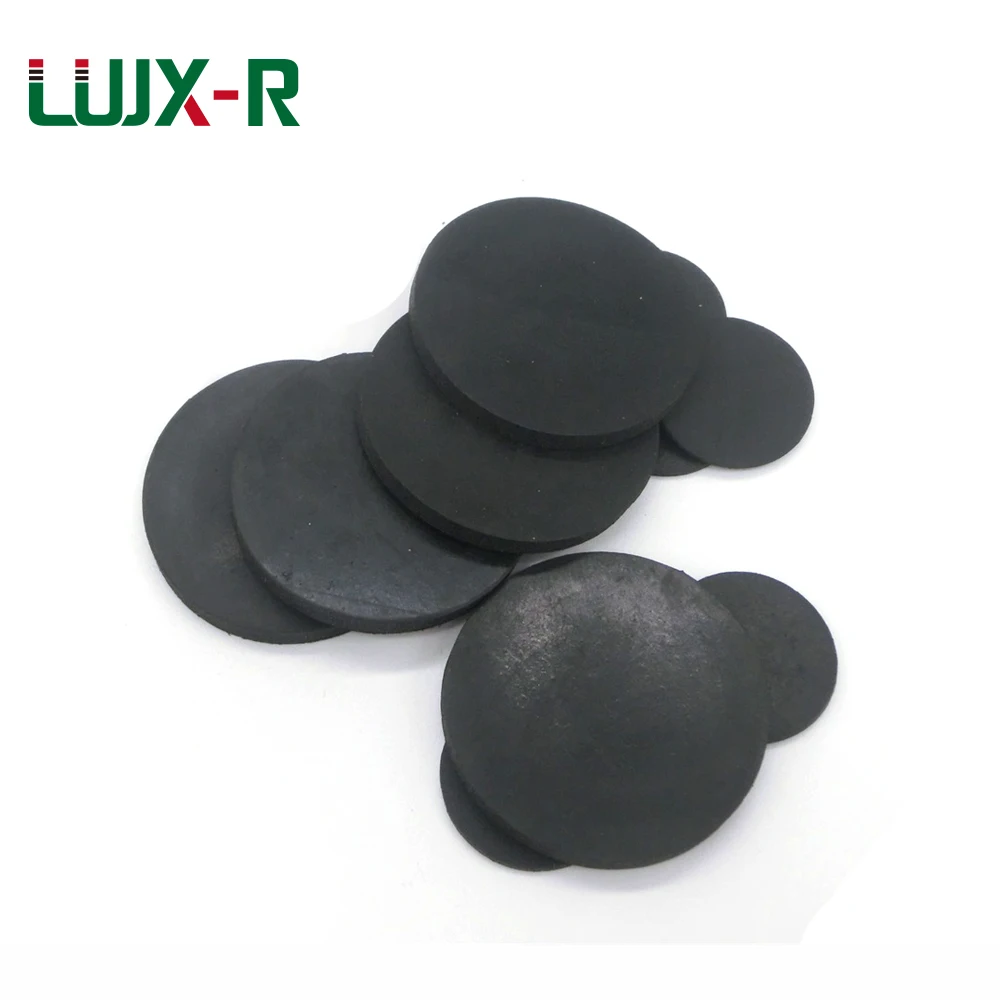 LUJX-R 5pcs H1/2/3mm Flat Gasket Solid Plain Washer Nitrile NBR Rubber Sealing Ring Black Seal Gaskets OD10/15/20/25/30/40/50mm