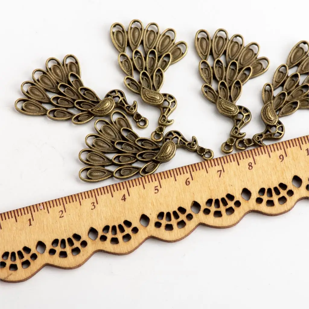 Peacock DIY Alloy Pendant Needlework Accessories Charms Jewelry Findings & Components For Jewelry Making #JY125