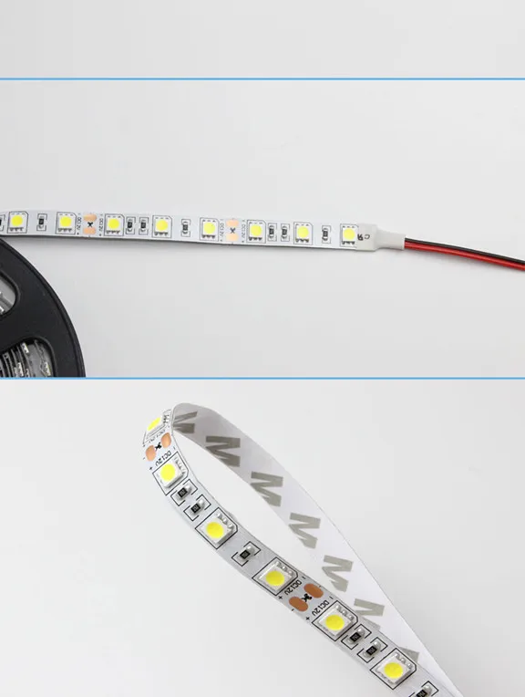 LED Night Light String DC5V With USB Port Cable 50CM 1M 2M 3M 4M 5M USB LED Strip Light Lamp SMD 3528 for TV/ PC/ Laptop