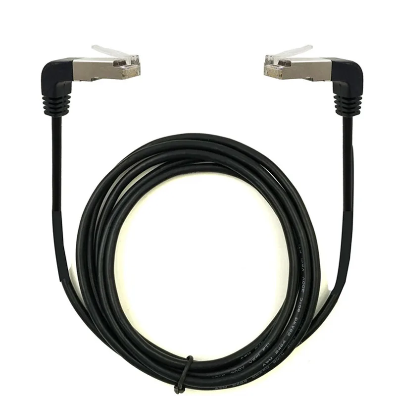 Двойной коленчатый угол 90 градусов cat5e 8P8C FTP STP UTP Cat 5e Сетевой кабель Ethernet RJ45 Lan Patch Cord 0,4 м 1 м 2 м 3 м 5 м An