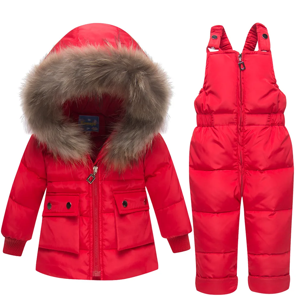 -30 Degree Children\'s Winter Jackets Duck Down Coat Children Clothing Girls Boys Warm Winter Down Thickening Outerwear