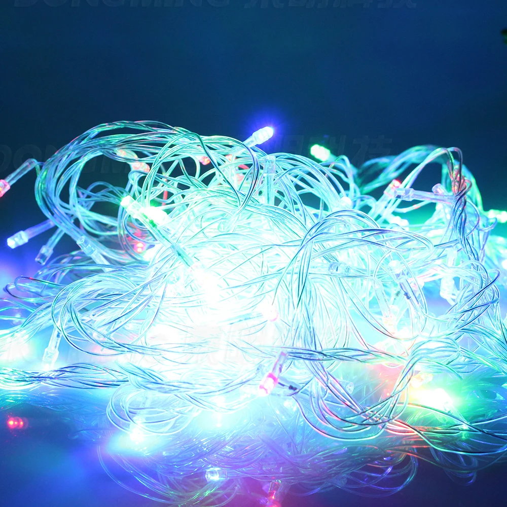 Free Shipping Multicolor 20M 200LEDs LED String Light 220/110V Decoration Light With 8 Display Modes for Christmas Party Wedding