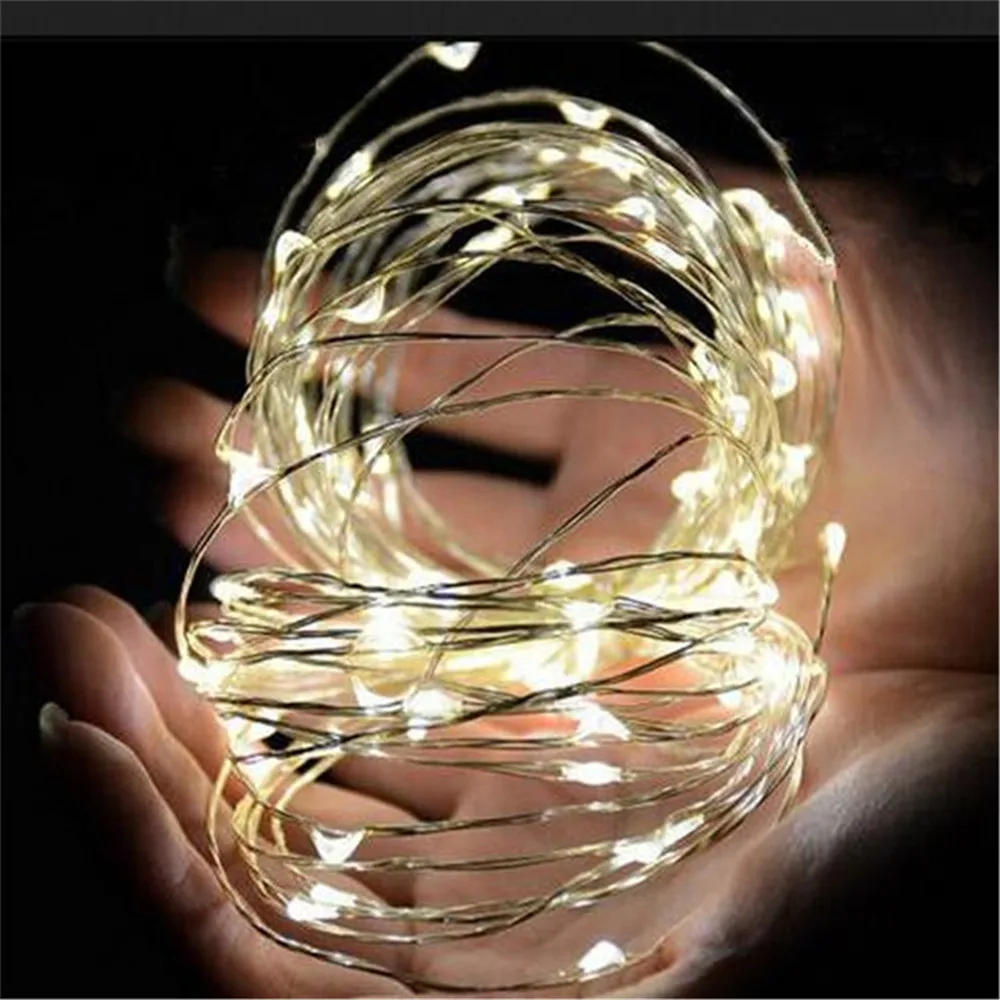 

3M 10FT 30 LEDS 3AA Battery Operated String Copper Wire LED Light Waterproof LED String Light Holiday Light Christmas Lights