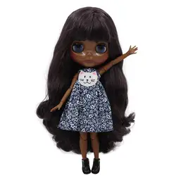 ICY DBS lalki Blyth 1/6 bjd zabawki superczarny odcień skóry głęboki fiolet do włosów wspólne body 30cm zabawki dziewczyny anime