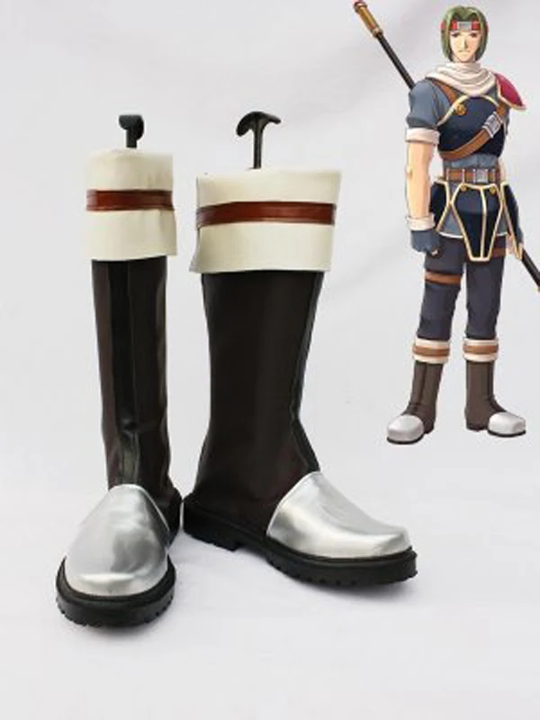 

The Legend of Heroes VI Kurz Nardin Brown Halloween Cosplay Boots Shoes Anime Party Cosplay Boots Adult Men Shoes