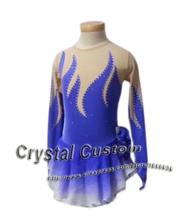 Custom  Figure Ice Skating Dresses Adult With Spandex Graceful New Brand Ice Skating Competition Dress DR2617