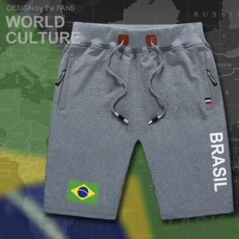 Brazylia męskie spodenki plażowe nowe męskie spodenki plażowe flaga trening kieszeń na suwak pot kulturystyka 2017 brasil biustonosz brazylijskie siłownie
