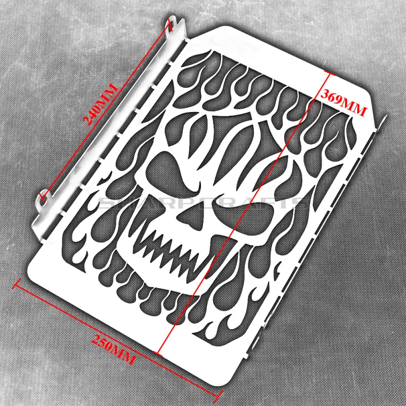 Motorcycle Skull Radiator Grill Cover Water Cooler Guard Protector For Kawasaki VN1500 Vulcan Classic 1998-2008 NOMAD 1999-2004 view 5