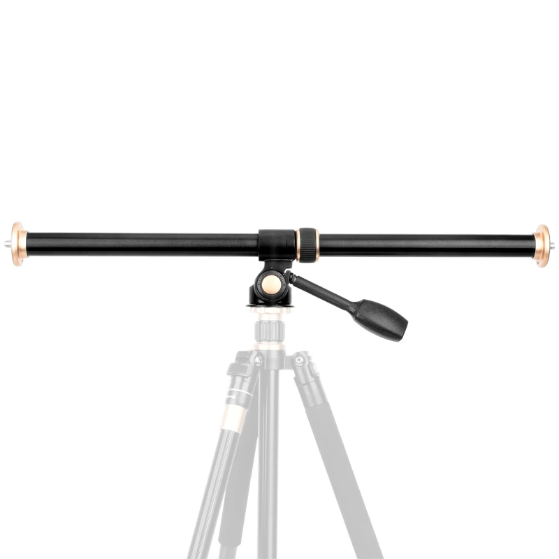 QZSD Horizontal Bar Camera Mount Tripod Accessory Aluminum Alloy Rotatable Multi-Angle Center Column Rod with Locking System