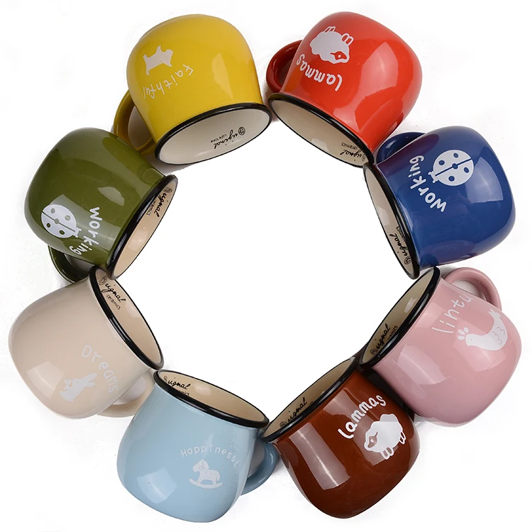 

Zakka Керамика Чайные Кружки, посуда для напитков, кружки, кофейные кружки с милыми животными