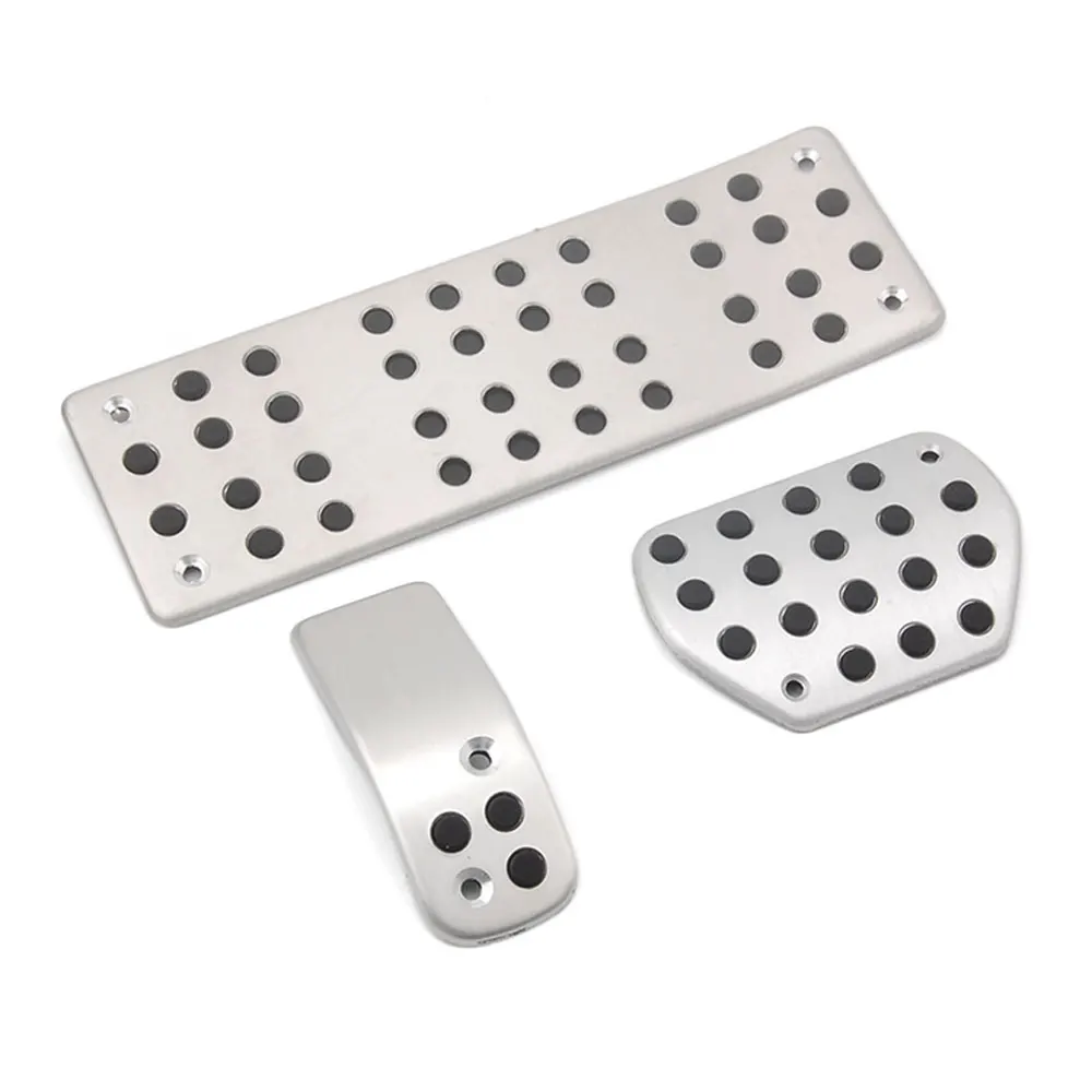 

3pcs/set Aluminum Fuel Brake Footrest Car Accelerator Pedal For Peugeot 307 408 308 3008 2008-2012 Car-Styling Accessories Cover