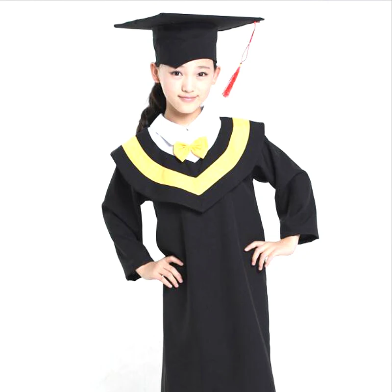 Bazzery Children\'s performance clothing Academic dress gown Unisex Kindergarten Dr. cloth graduated Bachelor suits Dr. cap