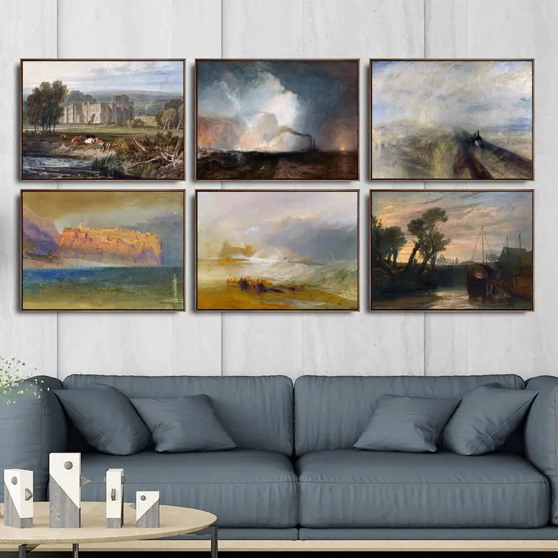 Home Decoration Art Wall Pictures Fro Living Room Poster Print Canvas Paintings British Joseph Mallord William Turner 3