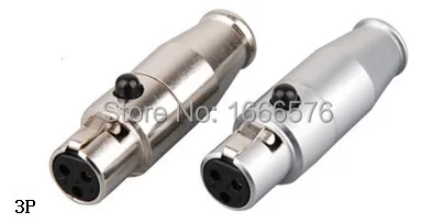 

wholesale 50 pcs/lot Mini XLR 3-Pin Male Cable Inline Plug Metal-123