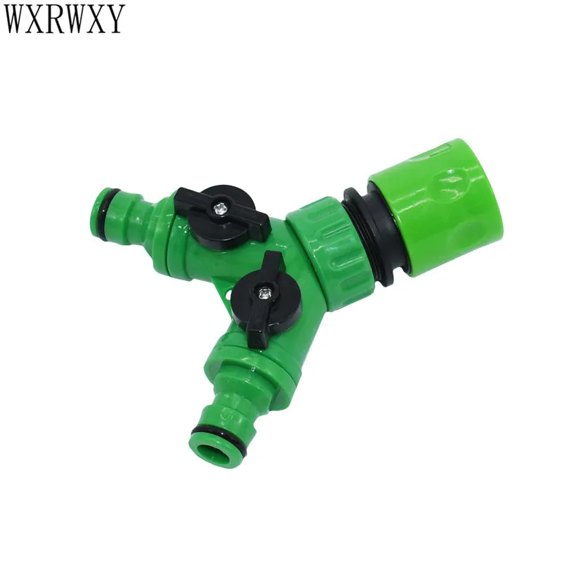 Irrigation 2 way tap Quick connector 3/4 Female A tap of water irrigation valve splitter watering up 1pcs