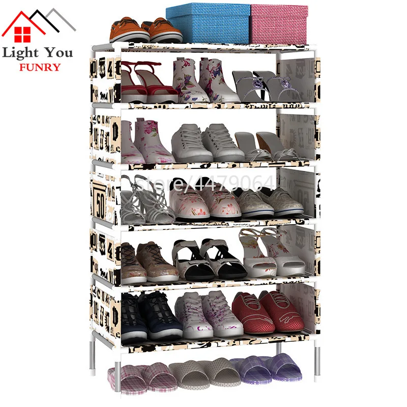 Staubdicht Hause Schuh Racks Organizer Mehrere Schichten Schuhe Regal Stehen Halter Tür Schuh Rack Sparen Raum Hause Kleiderschrank Lagerung