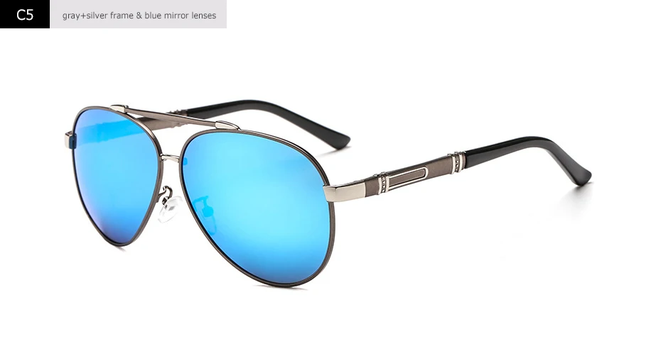 Blanche Michelle Pilot Polarisierte Sonnenbrille Männer 2025, Marke Spiegel Sonnenbrille Fahren UV400 Legierung Gafas De Sol Oculos Mit Box – Detail 15