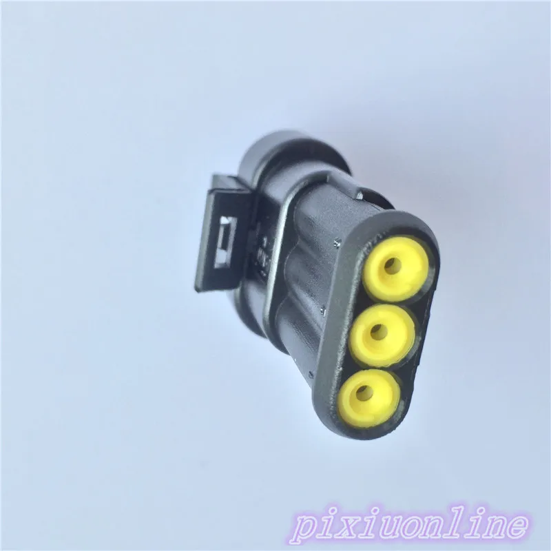 1set YL359Y 3Pin Car Waterproof Connectors AMP Plug Socket Wire Connection Dustproof High Pressure Resistant High Quality On Sa