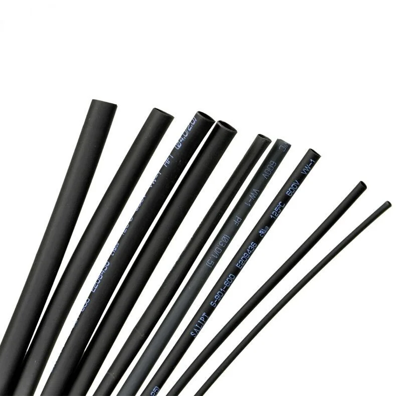 

Free Shipping 20m/lot 9mm dia. PE heat shrinkable tube black heat shrinkable tube 600V heat shrinkable thin wall tubes