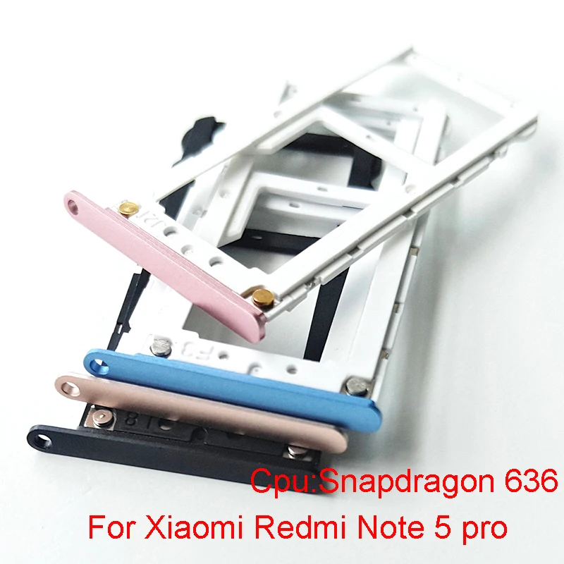 New For Xiaomi Redmi Note 5 9 10 Pro 9S SIM Card Tray Socket Slot Holder Adapters Replacement Spare Parts