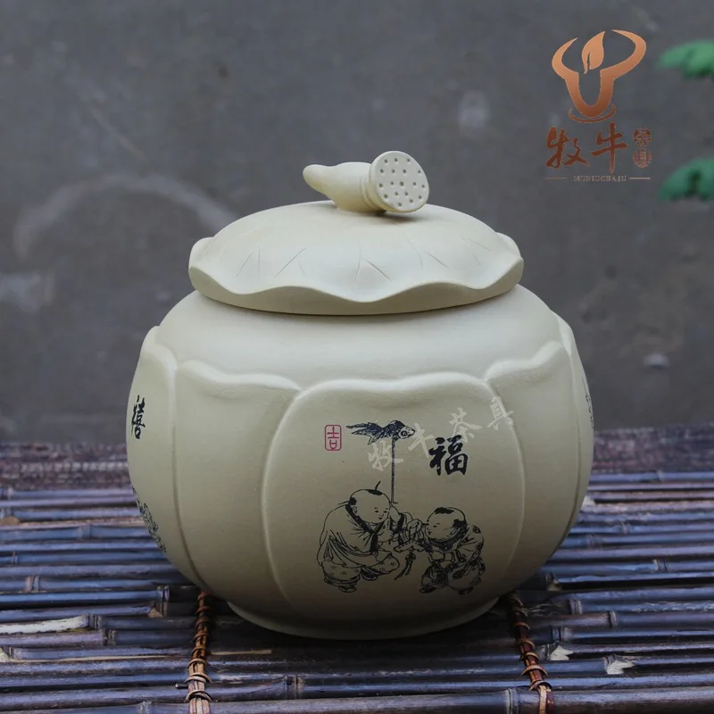 The purple tea factory direct segment mud tank lotus tea pot shop tea set collocation mixed batch