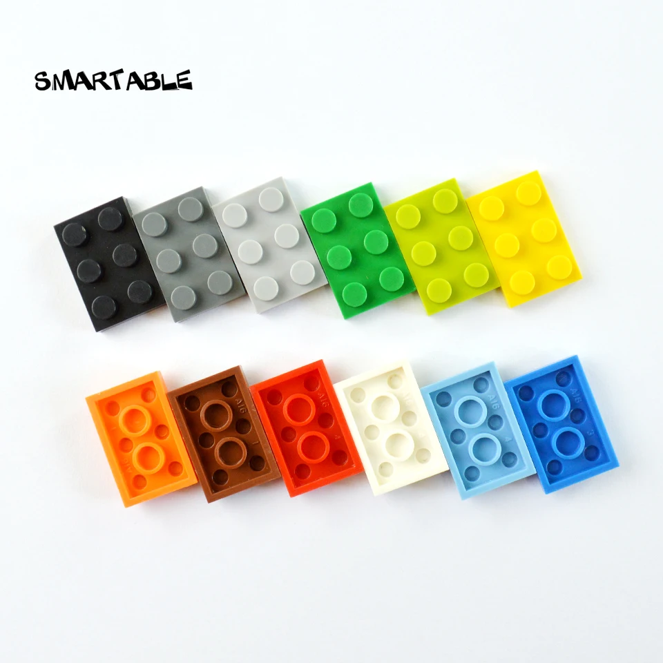 

Smartable Bulk Plate 2X3 Building Block MOC Parts LOGO Educational Toys Compatible Major Brand 3021 Toys For Kids 565pcs/lot